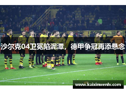 沙尔克04卫冕陷泥潭，德甲争冠再添悬念